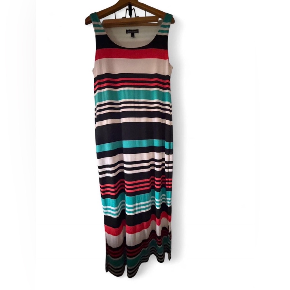 Jessica Howard Multicolor Striped Maxi Dress